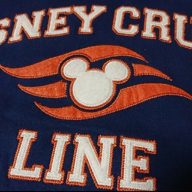 Disneyディズニークルーズライン パーカー 古着 刺繍ロゴ ビッグシルエット