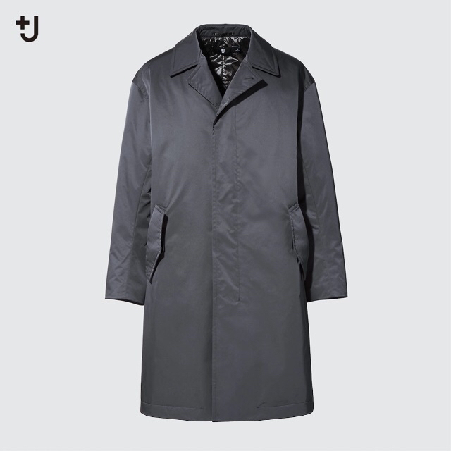 新品 Lサイズ UNIQLO +J パデッド オーバーサイズ ステンカラーコート