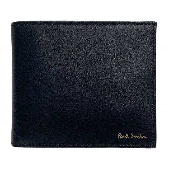 29 割引 好評 Paul Smith 新品同様 ポールスミス 財布 二つ折り マルチストライプ ブラック 黒 レザー 長財布 メンズ Sofia Com Bo