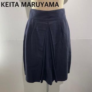 ケイタマルヤマ(KEITA MARUYAMA TOKYO PARIS)のKEITA MARUYAMA ケイタマルヤマ シルク混合プリーツスカート(ひざ丈スカート)