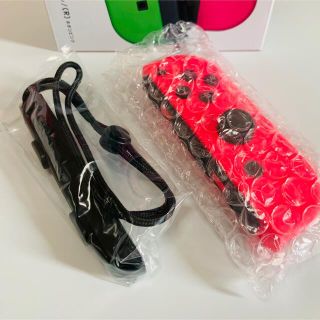 ニンテンドースイッチ(Nintendo Switch)の【新品】Switch Joy-Con ジョイコン 右　ネオンピンク(家庭用ゲーム機本体)