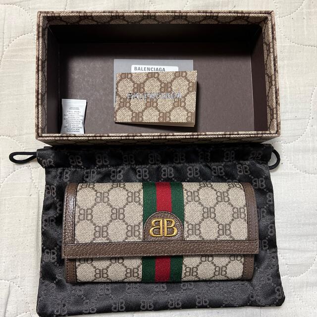 美品】406 GUCCI×BALENCIAGA ミニウォレット財布-