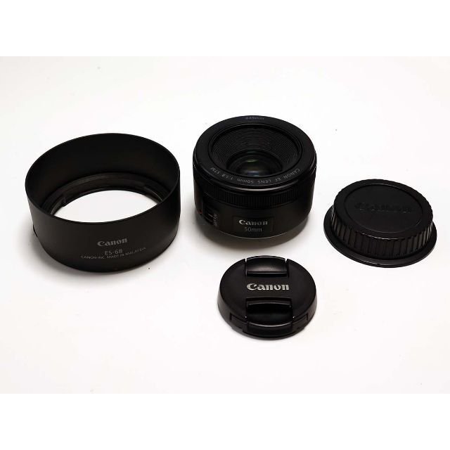 Canon(キヤノン)の【フード付・美品】EOS EF 50mm F1.8 STM スマホ/家電/カメラのカメラ(レンズ(単焦点))の商品写真