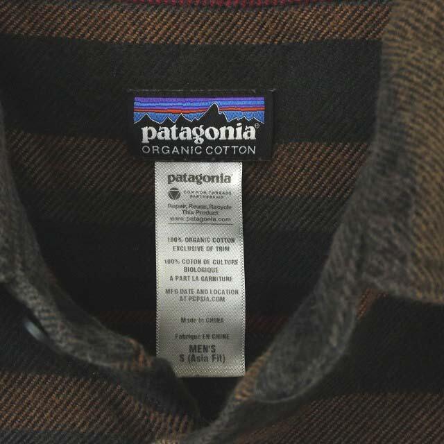 patagonia(パタゴニア)のパタゴニア フィヨルドフランネルシャツ 長袖 S マルチカラー 紫 黄 茶 メンズのトップス(シャツ)の商品写真