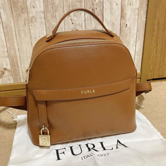 FURLA フルラ パイパー L オレンジ PIPER