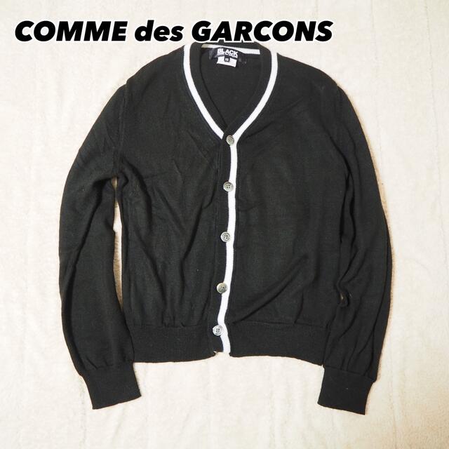 BLACK COMME des GARCONS(ブラックコムデギャルソン)の【春物】BLACK コムデギャルソン アクリル ニット カーディガン　黒　 レディースのトップス(カーディガン)の商品写真