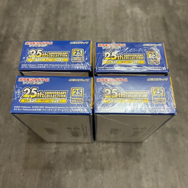 ポケモンカード 25th アニバーサリーコレクション BOX 4箱 新品