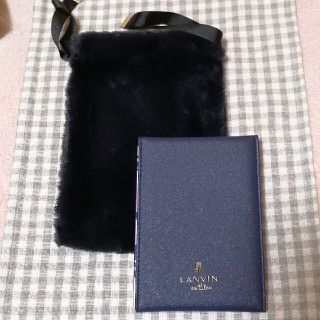 ランバンオンブルー(LANVIN en Bleu)のランバンオンブルー　ミラー＆ファーポーチケース　sweet付録(ファッション)