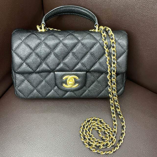 CHANEL(シャネル)のCHANEL　 トップハンドル ミニ マトラッセ フラップ　 2WAYバッグ レディースのバッグ(ショルダーバッグ)の商品写真