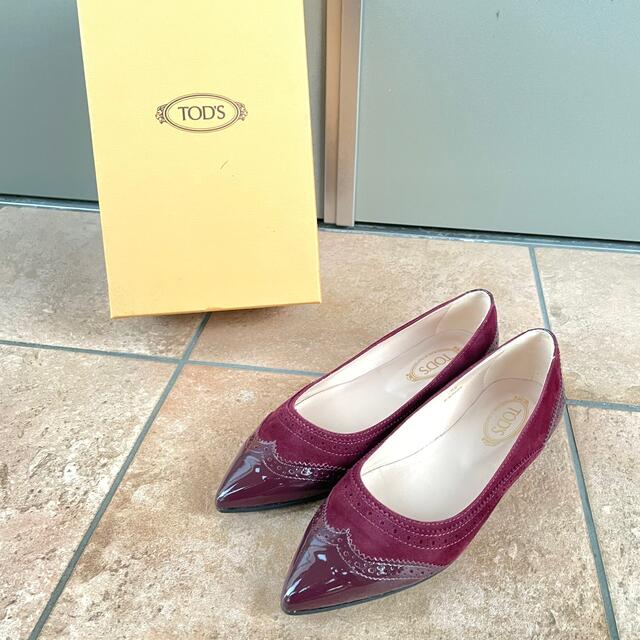 【Tod’s】バレエシューズ　サイズ35(22.5cm) | フリマアプリ ラクマ