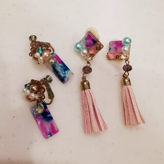 ハンドメイド　イヤリング(イヤリング)