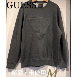 ゲス(GUESS)のGUESS Crewneck BIGブランドロゴサイドジッパースウェット(スウェット)