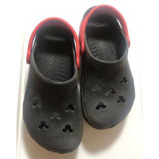 クロックス(crocs)のクロックス　サンダル　18.5㎝　ミッキーデザイン(サンダル)