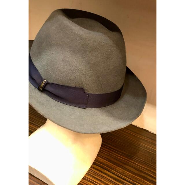 ベルギー製 ☆美品☆Borsalino (ボルサリーノ)リボントリム