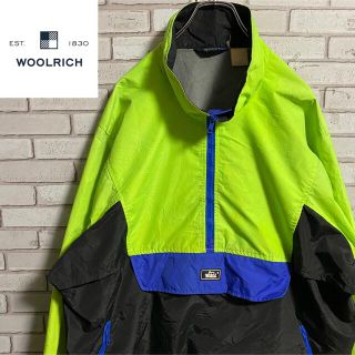 ウールリッチ(WOOLRICH)の90s 古着 ウールリッチ ハーフジップ ナイロン ビッグシルエット(ナイロンジャケット)