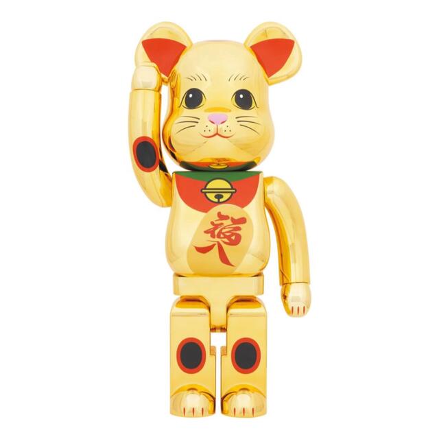 BE@RBRICK 招き猫 福入 金メッキ 1000%