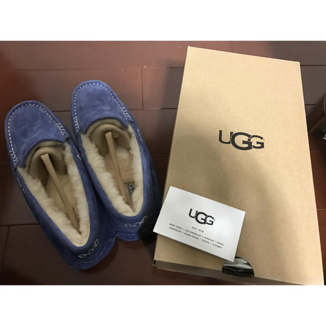 UGG(アグ)の新品 UGG アンスレー パジャマブルー レディースの靴/シューズ(スリッポン/モカシン)の商品写真