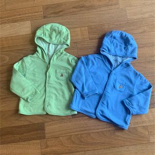 ベビーギャップ(babyGAP)のベビーギャップ  80 リバーシブルパーカー2枚セット アウター(カーディガン/ボレロ)