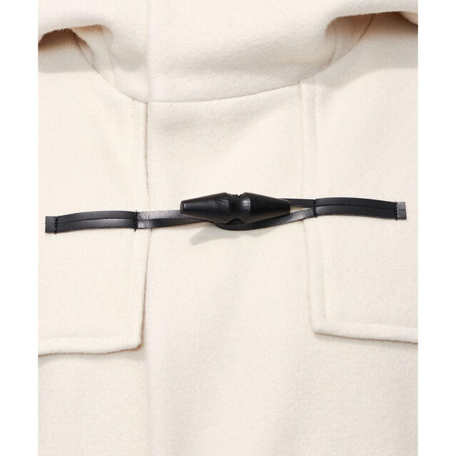 【新品】uncrave プルーフメルトン ダッフルコート ホワイト レディースのジャケット/アウター(ダッフルコート)の商品写真