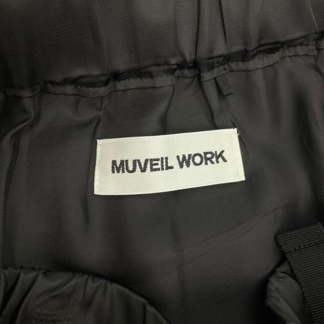 MUVEIL WORK(ミュベールワーク)のMUVEIL WORK ミュベールワーク ウエストリボンレーススカート レディースのスカート(ひざ丈スカート)の商品写真