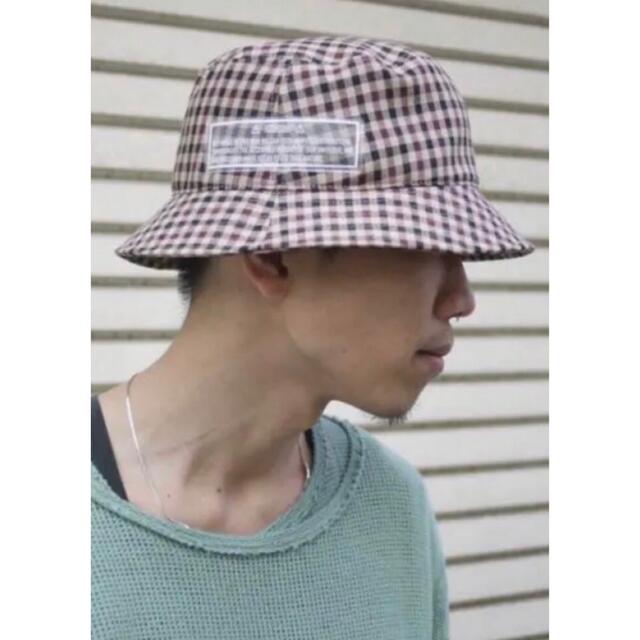 JieDa GINGHAM BUCKET HAT BROWN