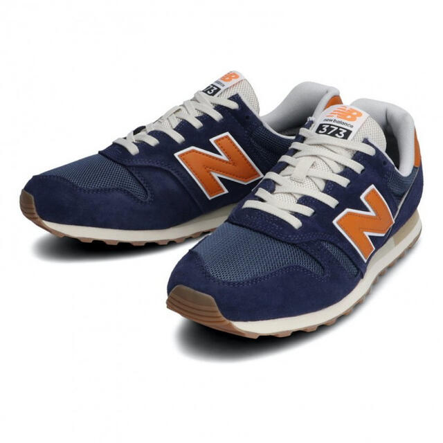 New Balance(ニューバランス)の【新品未使用】ニューバランス DISH ML373 ネイビー×オレンジ 23.5 レディースの靴/シューズ(スニーカー)の商品写真