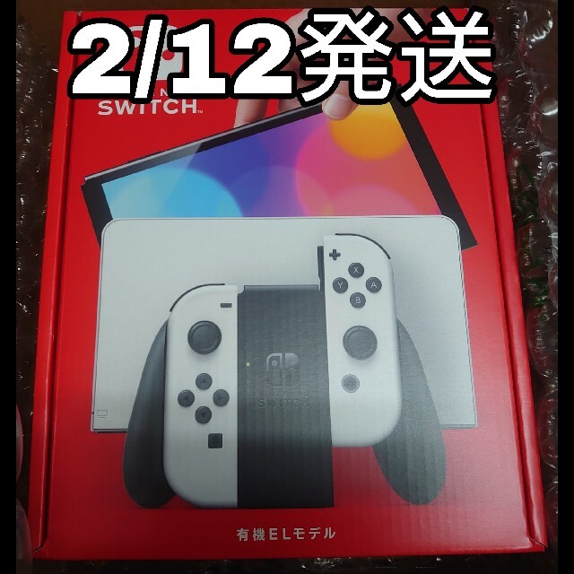 Nintendo Switch(ニンテンドースイッチ)の新品 ニンテンドー スイッチ (有機ELモデル) 白 エンタメ/ホビーのゲームソフト/ゲーム機本体(家庭用ゲーム機本体)の商品写真