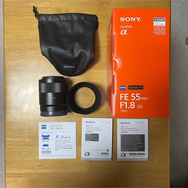 【美品】SONY Sonnar T* FE 55mm F1.8 ZA