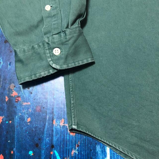 Ralph Lauren(ラルフローレン)の【ラルフローレン】ワンポイント刺繍ロゴビッグチノボタンダウンシャツ 90s メンズのトップス(シャツ)の商品写真