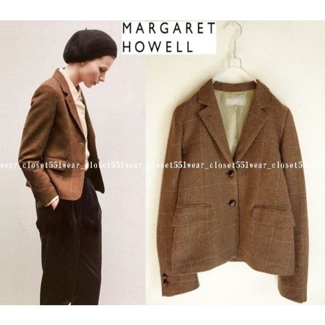 【ほぼ未使用】極美品 MARGARET HOWELL テーラードジャケット