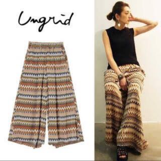 アングリッド(Ungrid)のungrid シフォンワイドパンツ(カジュアルパンツ)