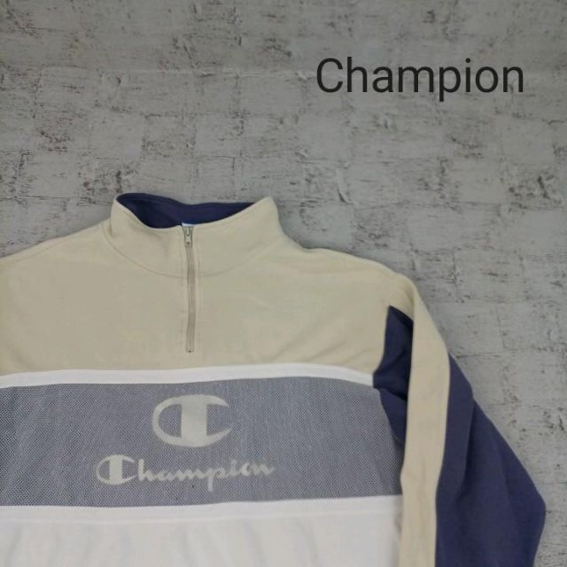 Champion(チャンピオン)のChampion チャンピオン ハーフジップスウェット メンズのトップス(スウェット)の商品写真