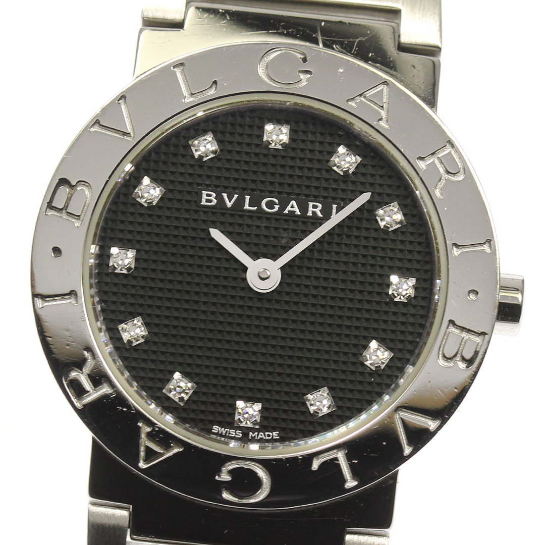新作ウエア BVLGARI - 【BVLGARI】ブルガリ ブルガリブルガリ 12Pダイヤ BB26SS クォーツ レディース 腕時計