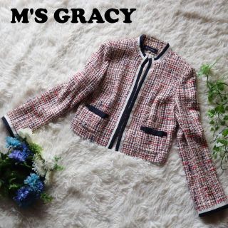 M'S GRACY デニム×ミックスツイード　ジャケット サイズ 38