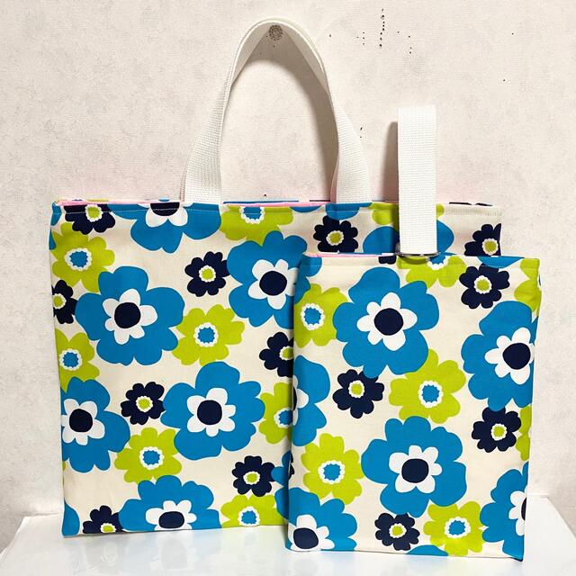 定形外発送送料無料商品 花柄???? レッスンバッグ 上履き入れ