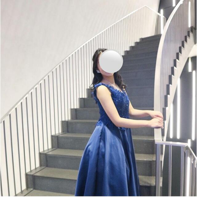 ロイヤルブルー　ロングドレス　演奏会ドレス | フリマアプリ ラクマ