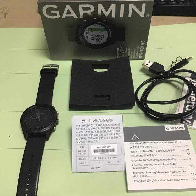 GARMIN(ガーミン)の ガーミン アプローチ S60 GPS 時計 ブラック (腕時計型) チケットのスポーツ(ゴルフ)の商品写真