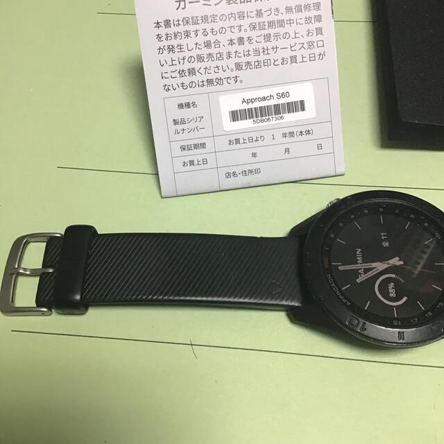 GARMIN(ガーミン)の ガーミン アプローチ S60 GPS 時計 ブラック (腕時計型) チケットのスポーツ(ゴルフ)の商品写真