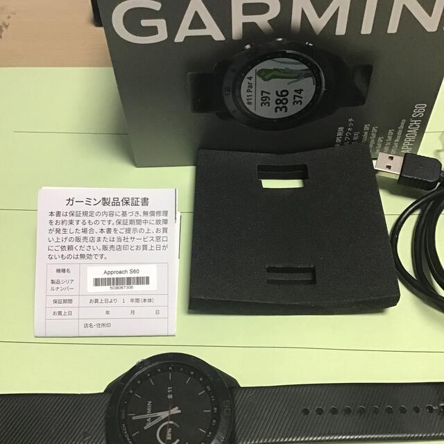 GARMIN(ガーミン)の ガーミン アプローチ S60 GPS 時計 ブラック (腕時計型) チケットのスポーツ(ゴルフ)の商品写真