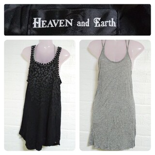 ヘブンアンドアース(HEAVEN and Earth)のHEAVENandEARTH★重ね着ワンピース★中古品★ROCK/PUNK★(ミニワンピース)