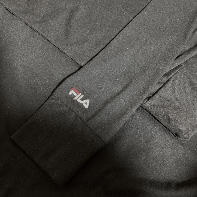 FILA(フィラ)のFILA  ロンT 長袖　黒　Mサイズ レディースのトップス(Tシャツ(長袖/七分))の商品写真