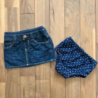 ベビーギャップ(babyGAP)のbabyGAP デニムスカート インナーパンツセット80 女の子ベビー ボトムス(スカート)