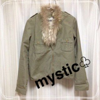 ミスティック(mystic)のmystic♡ボア付きミリタリーアウター(ミリタリージャケット)