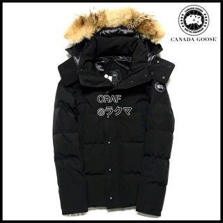 カナダグース(CANADA GOOSE)のカナダグース ウィンダム BLACK LABEL Lサイズ  黒 メンズ ダウン(ダウンジャケット)