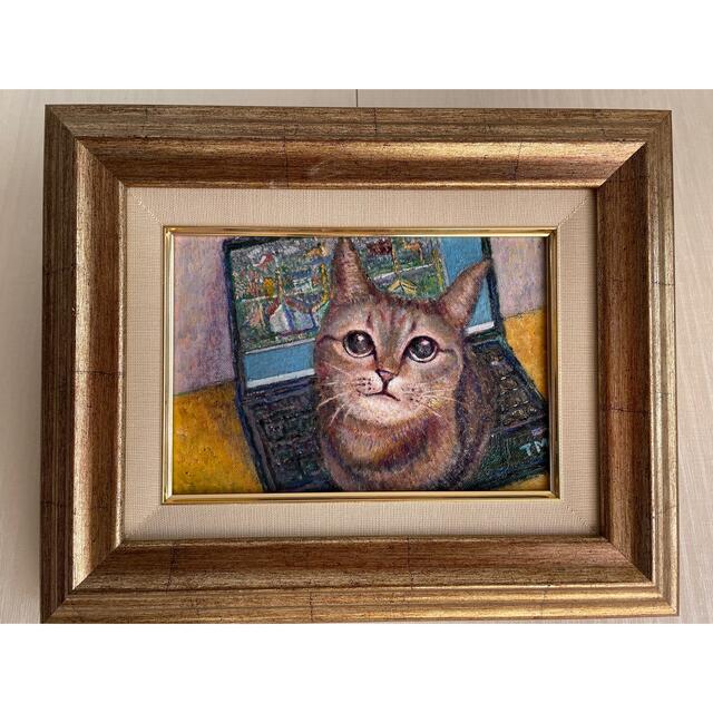 大特価!! 油絵 SMサイズ 猫 i9tmg.com.br