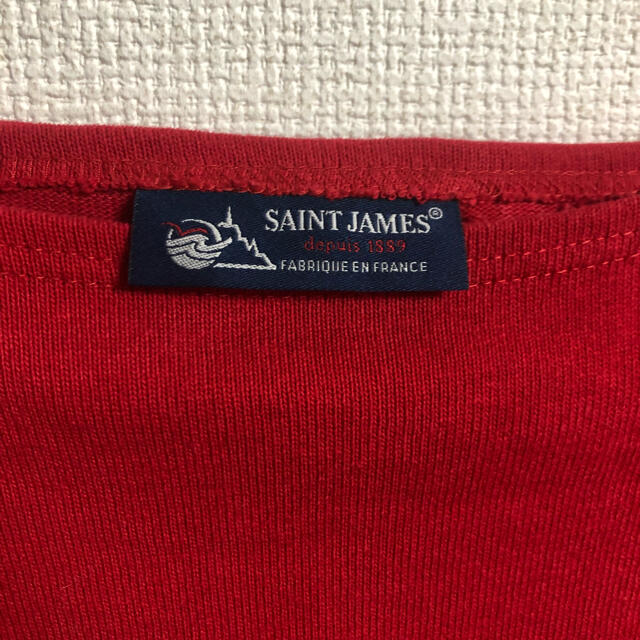 SAINT JAMES(セントジェームス)の【定番】saint james ウェッソン　バスクボーダー　長袖　赤　人気色 レディースのトップス(カットソー(長袖/七分))の商品写真