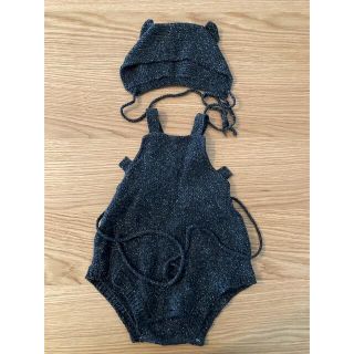 キャラメルベビー&チャイルド(Caramel baby&child )のtocotovintage  ロンパース  ボンネット9-12m(ロンパース)