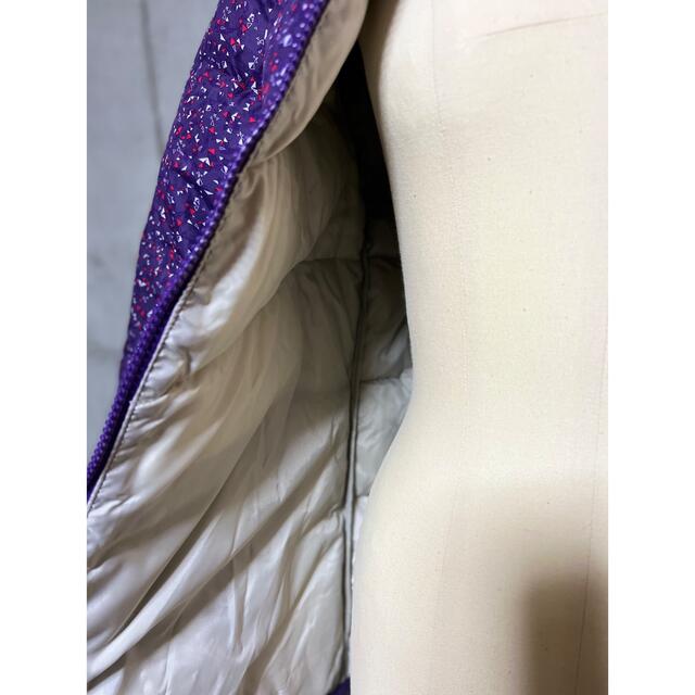 Lafuma(ラフマ)のLafuma ダウンジャケット　L アウトドア　キャンプ　柄　紫　ラフマ レディースのジャケット/アウター(ダウンジャケット)の商品写真