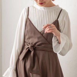 ナチュラルクチュール(natural couture)の細プリーツプチハイブラウス naturalcouture 春トップス(シャツ/ブラウス(長袖/七分))