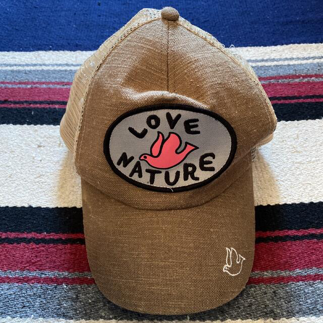 Right-on(ライトオン)のLA hat co メッシュキャップ 帽子 LOVE Nature メンズの帽子(キャップ)の商品写真